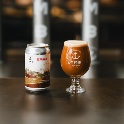【横浜・クラフトビール】日東紅茶×Yellow Monkey Brewing。「ロイヤルミルクティー」をビールで表現した「CHA-GASUMI -茶霞-」 画像