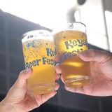 オリジナルグラスで乾杯