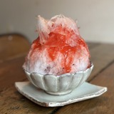 自家製いちごシロップのかき氷