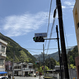 奥多摩駅前の交差点