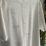 10周年記念Tシャツ。バックプリントはこれまで登場したビール名がびっしり