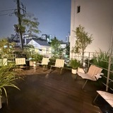 2階から出られるテラス席