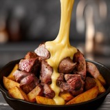 DER HIRSCHBRAU  【復刻】焼きたてステーキ  （※写真はイメージ）トリプルチーズがけ