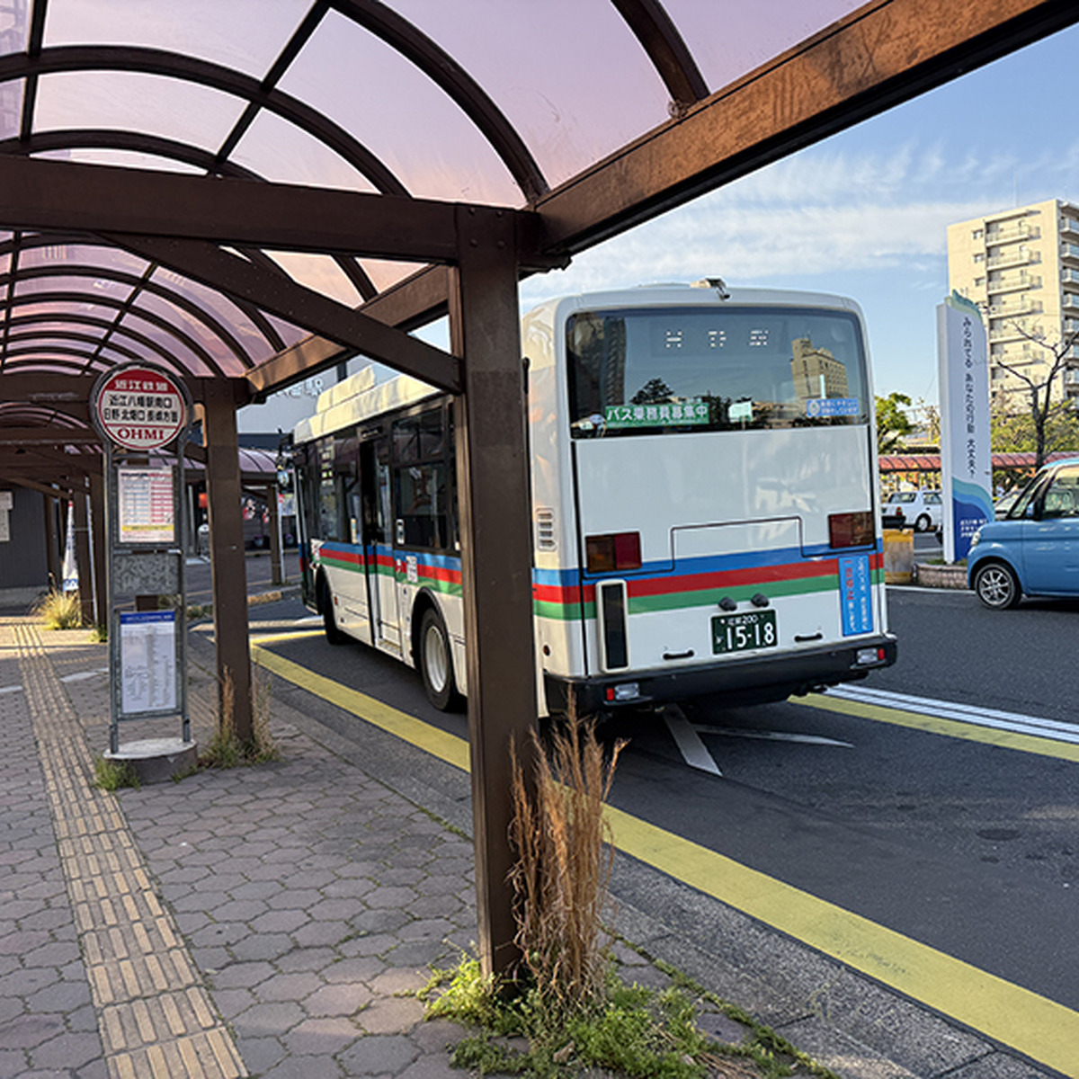 近江八幡駅南口のバス停