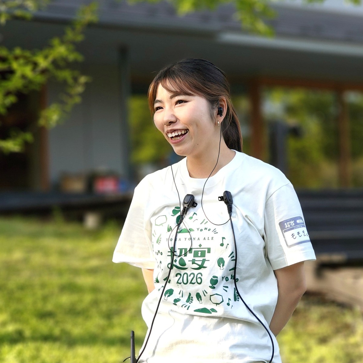 天気が良いことや交流を楽しめていることが何より嬉しそうなももきょさん