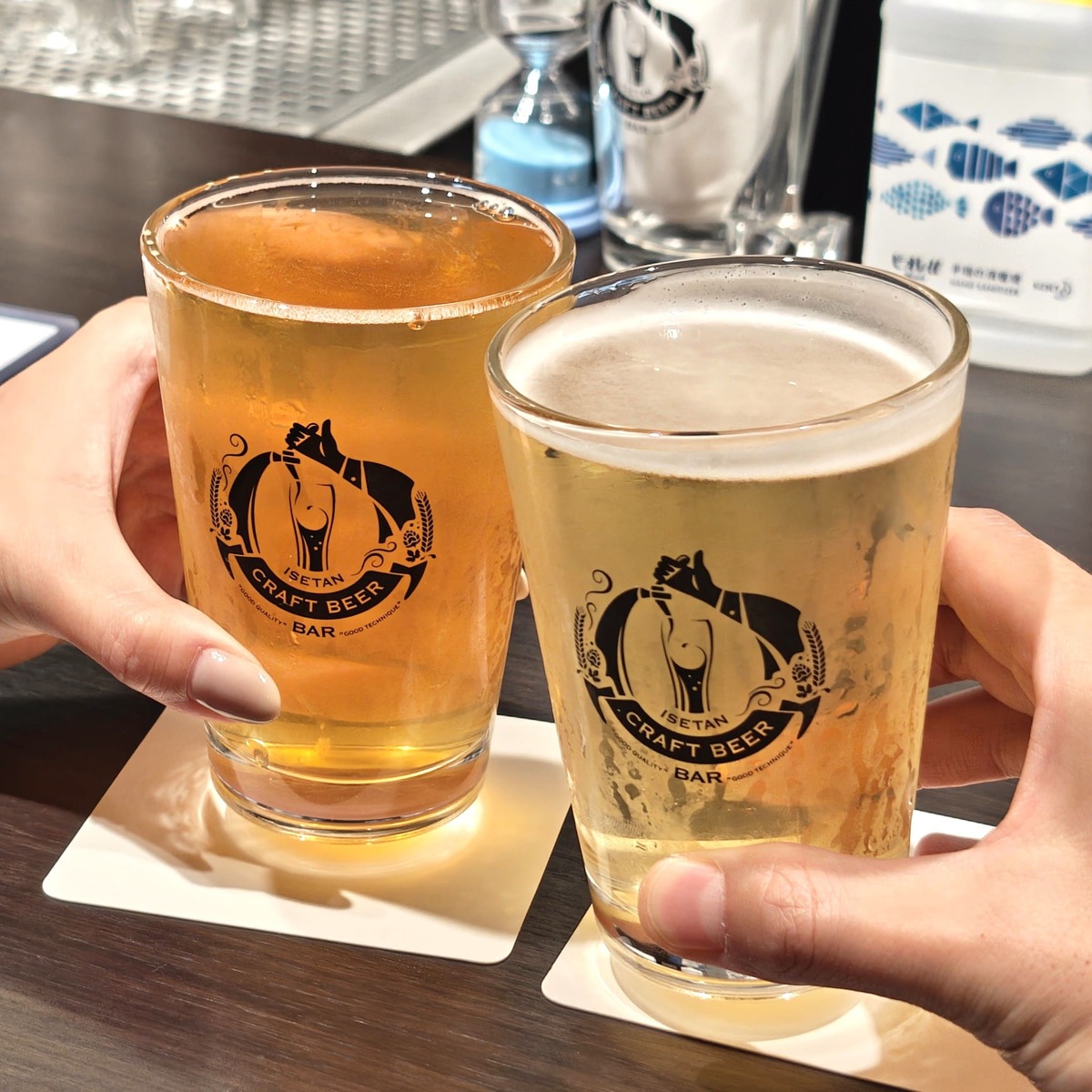フィンバックIPA（写真向かって左）と、ノドゴシ（写真向かって右）