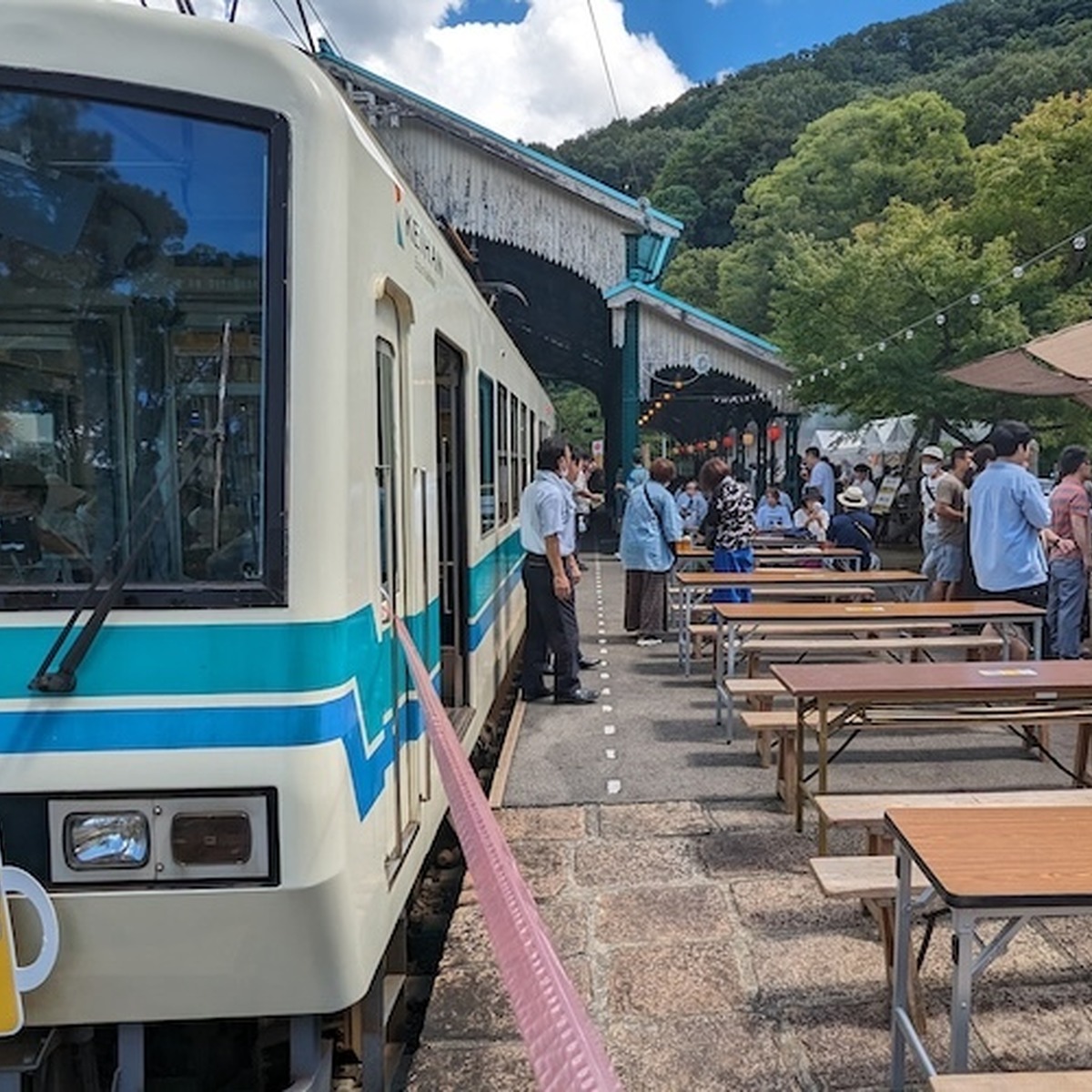 【9月4日～6日】大正14年開業の駅ホームがビアホールに！「八瀬えいでん《駅》地ビール祭り2026」が開催