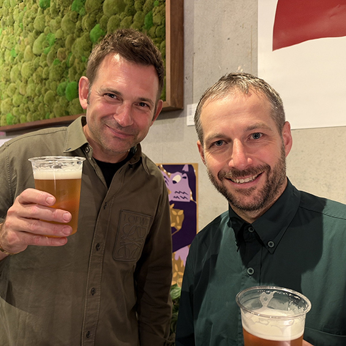 ニコライ バーグマン氏（左）とシールズ ハミルトン氏（右）