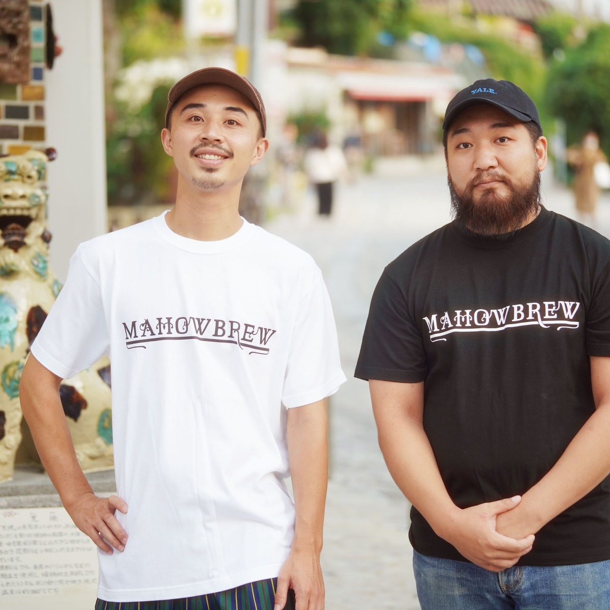 「MAHOWBREW」代表の面川達郎さん(左)と、ヘッドブルワーの栁漠さん(右)