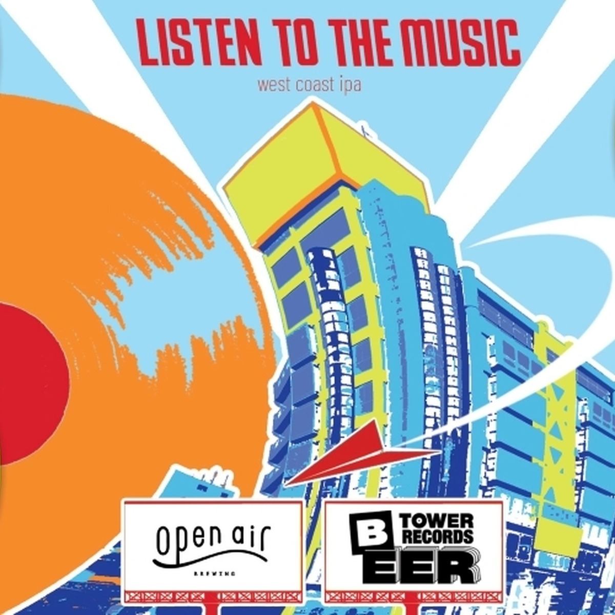 Listen to the Music（リッスン・トゥ・ザ・ミュージック）/Open Air Brewing（神戸）　※ラベルデザイン