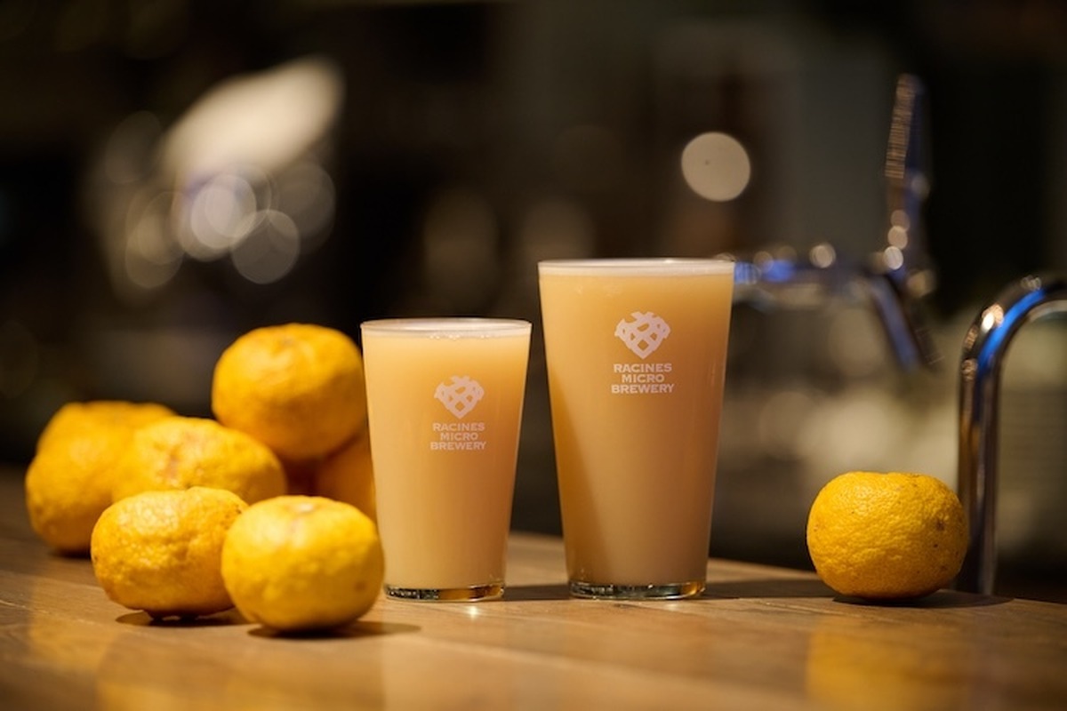 規格外ゆずがクラフトビールに！RACINES MICRO BREWERY「柚子 HAZY IPA」数量限定発売