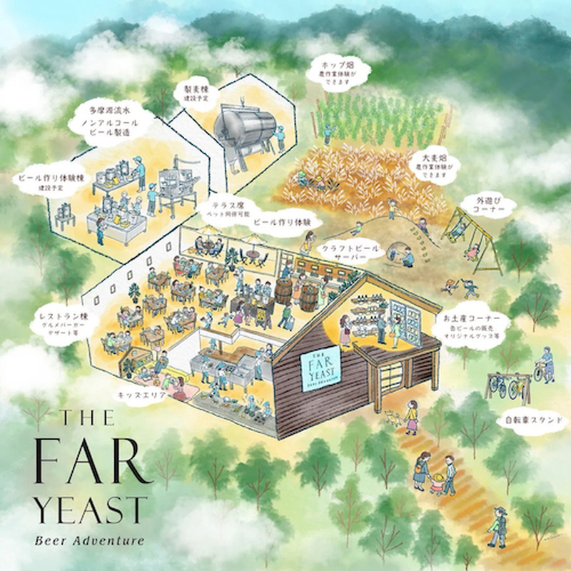ブルワリー＆レストラン併設の大型体験施設「THE FAR YEAST Beer Adventure」小菅村にオープン 画像